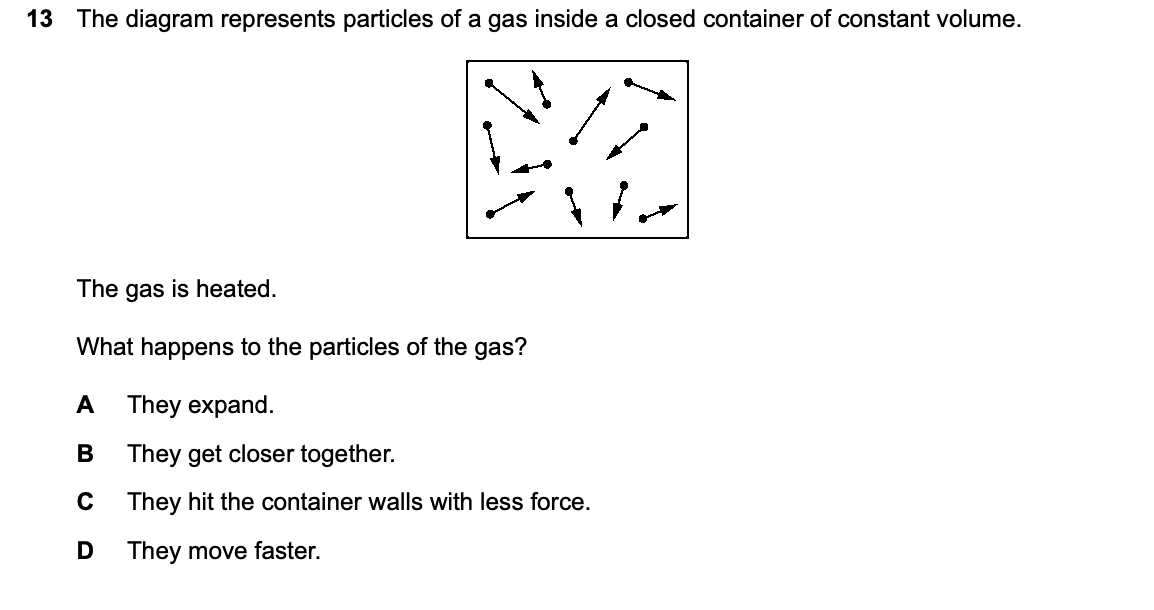 Question 13, including diagrams and options A–D. Text version below.