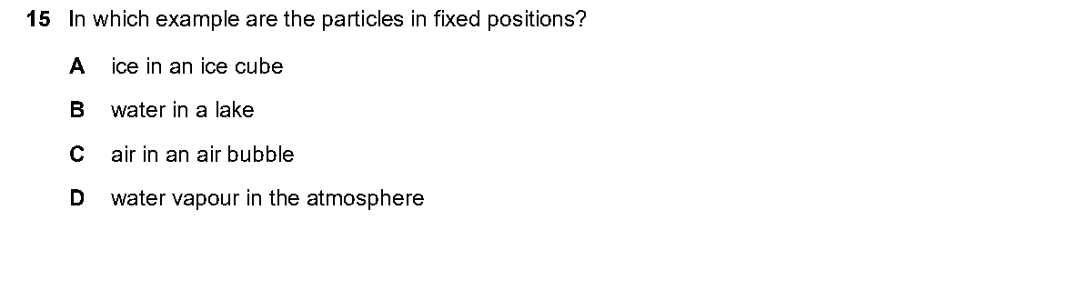 Question 15, including diagrams and options A–D. Text version below.